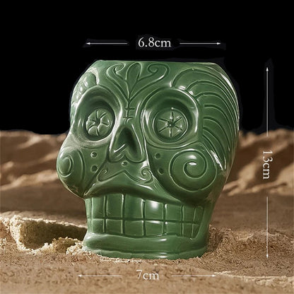 SKULLTIKI – Cocktail Glass – Artistic Ceramic Wine & Cocktail Cup