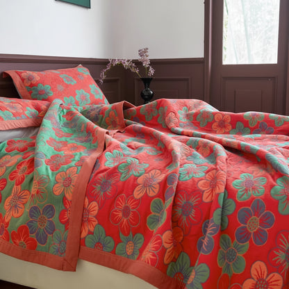 GARDENORA – Decorative Floral Blanket for Sofa, Bed, and Lounge Spaces