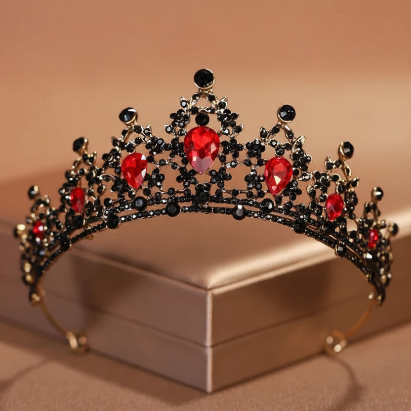 CROWNAURA – Ornate Wedding Tiara for Regal and Refined Beauty