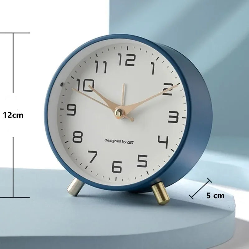 NORDLUX – Nordic Frosted Metal Digital Alarm Clock with Silent Design
