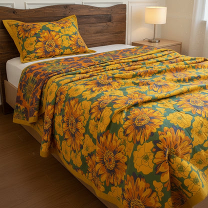 GARDENORA – Decorative Floral Blanket for Sofa, Bed, and Lounge Spaces