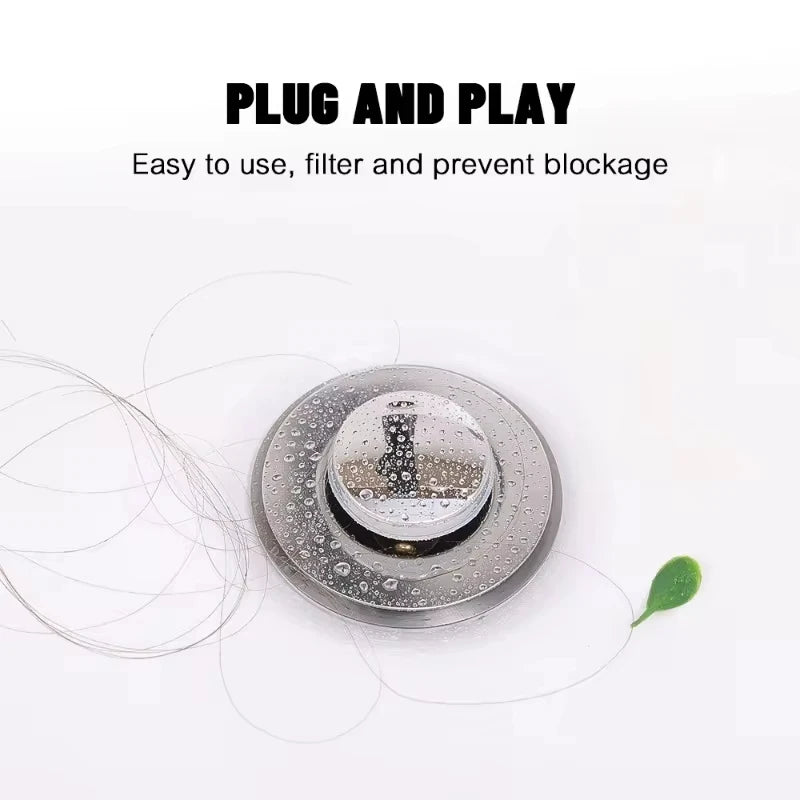 POPDRAIN – Anti Odor Pop Up Sink Stopper with Hair Catcher