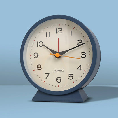 METALNOD – Minimalist Metal Desk Alarm Clock with Silent Movement