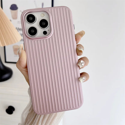 TITANGRID – Corrugated Shockproof Phone Case with Titanium Finish