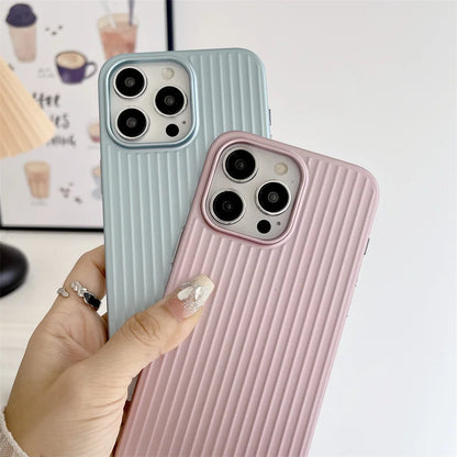TITANGRID – Corrugated Shockproof Phone Case with Titanium Finish