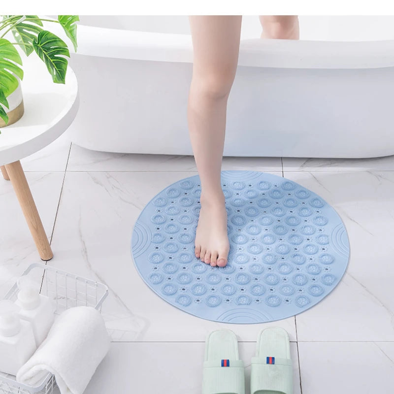 MASSAGENOVA – Anti Slip Bath Mat with Foot Massage Comfort and Drainage