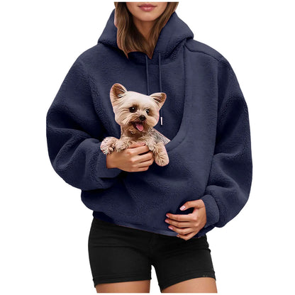 PAWHUG – Cat Lovers Hoodie with Kangaroo Pet Carrier Pocket