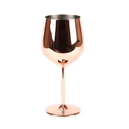 METALTOAST – Champagne Glass – Tall Steel Wine & Cocktail Goblet