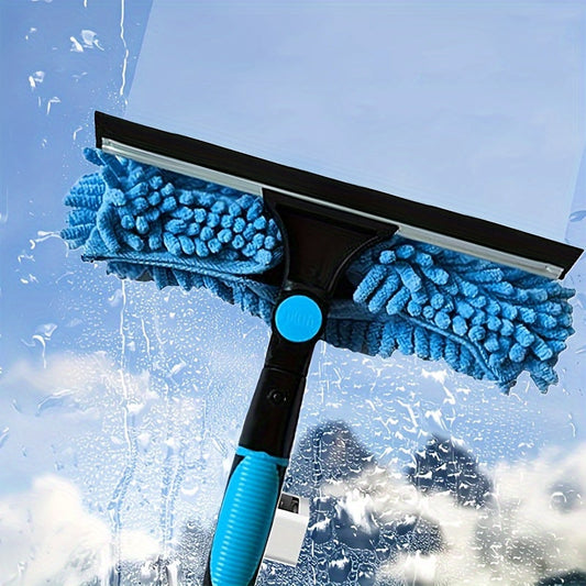 SKYSHINE - 2-in-1 Extendable High Window Cleaning Kit with Squeegee 2