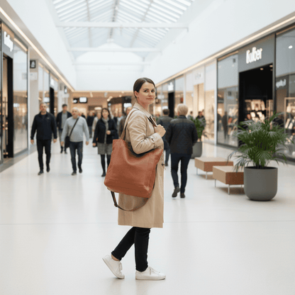 ELEGANZA – Durable shoulder bag made of soft PU leather