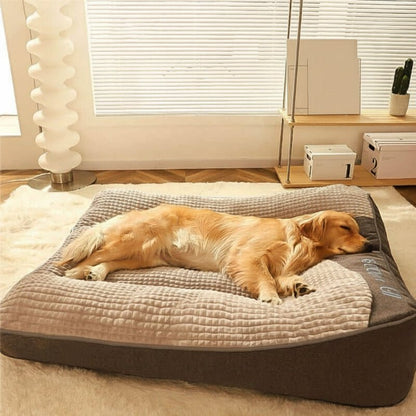 RESTNEST – Large scratch‑resistant dog bed with orthopedic spine support