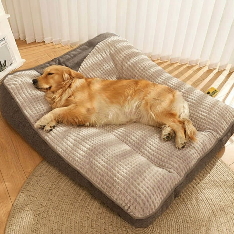 RESTNEST – Large scratch‑resistant dog bed with orthopedic spine support