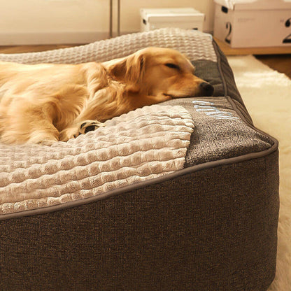 RESTNEST – Large scratch‑resistant dog bed with orthopedic spine support