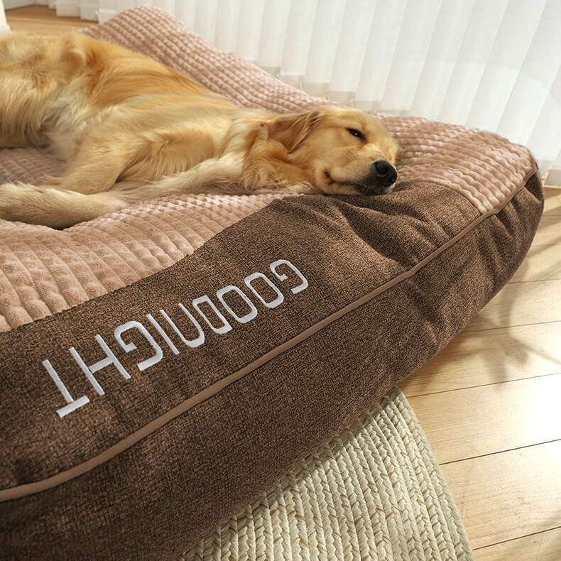 RESTNEST – Large scratch‑resistant dog bed with orthopedic spine support
