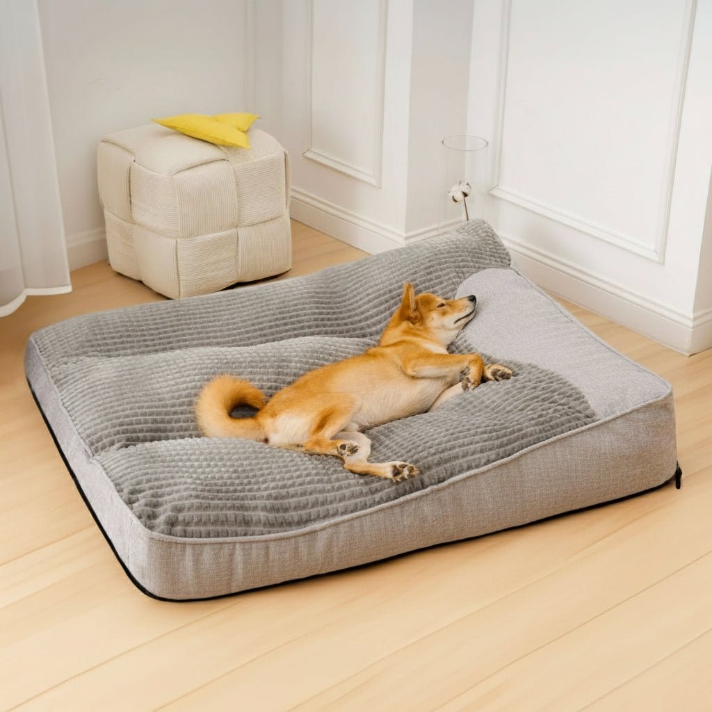 RESTNEST – Large scratch‑resistant dog bed with orthopedic spine support