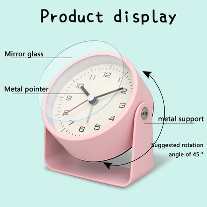 MINIQT – Creative Minimalist Metal Quartz Desk Alarm Clock