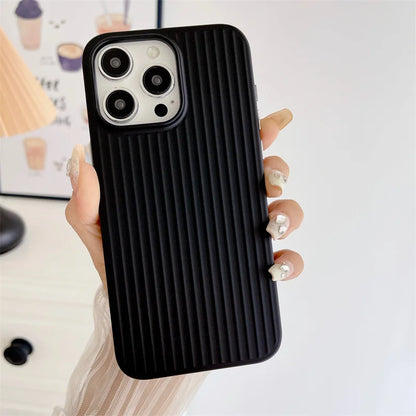 TITANGRID – Corrugated Shockproof Phone Case with Titanium Finish
