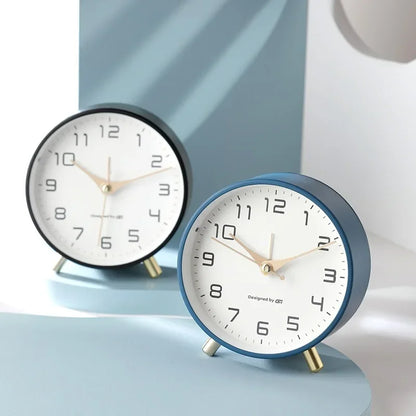 NORDLUX – Nordic Frosted Metal Digital Alarm Clock with Silent Design