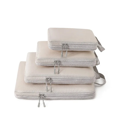 PACKCUBE – 4 Piece Compression Packing Cube Set for Organized Travel