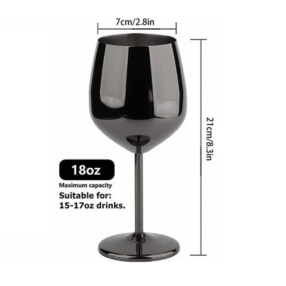 METALTOAST – Champagne Glass – Tall Steel Wine & Cocktail Goblet
