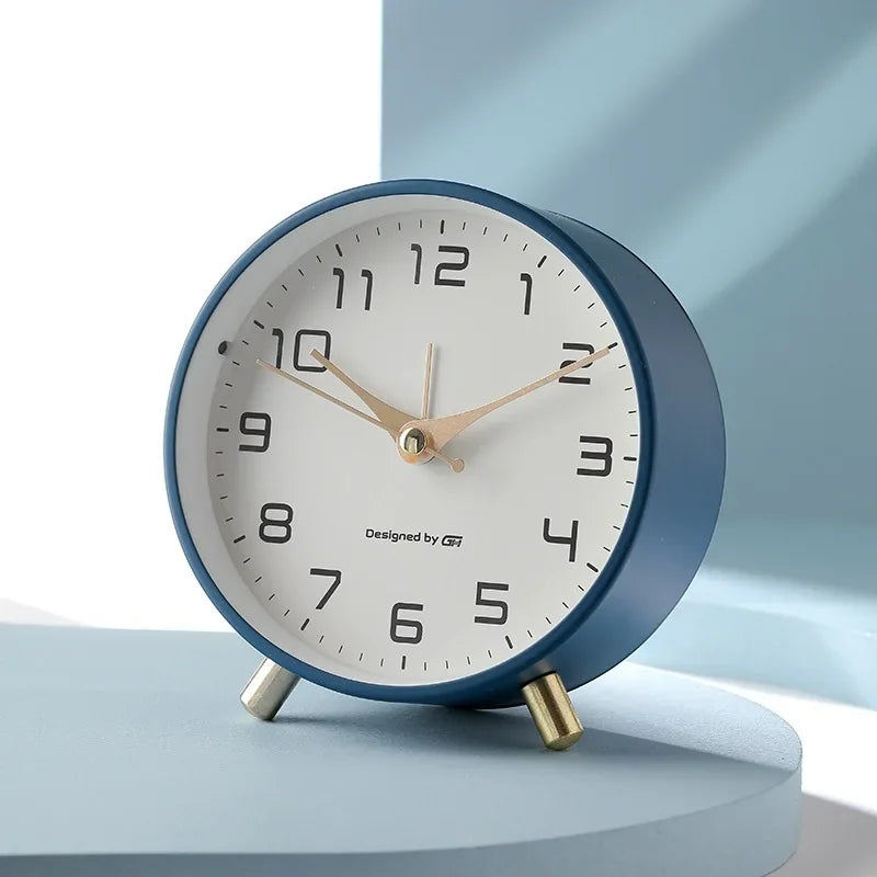 NORDLUX – Nordic Frosted Metal Digital Alarm Clock with Silent Design