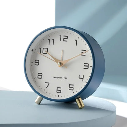 NORDLUX – Nordic Frosted Metal Digital Alarm Clock with Silent Design