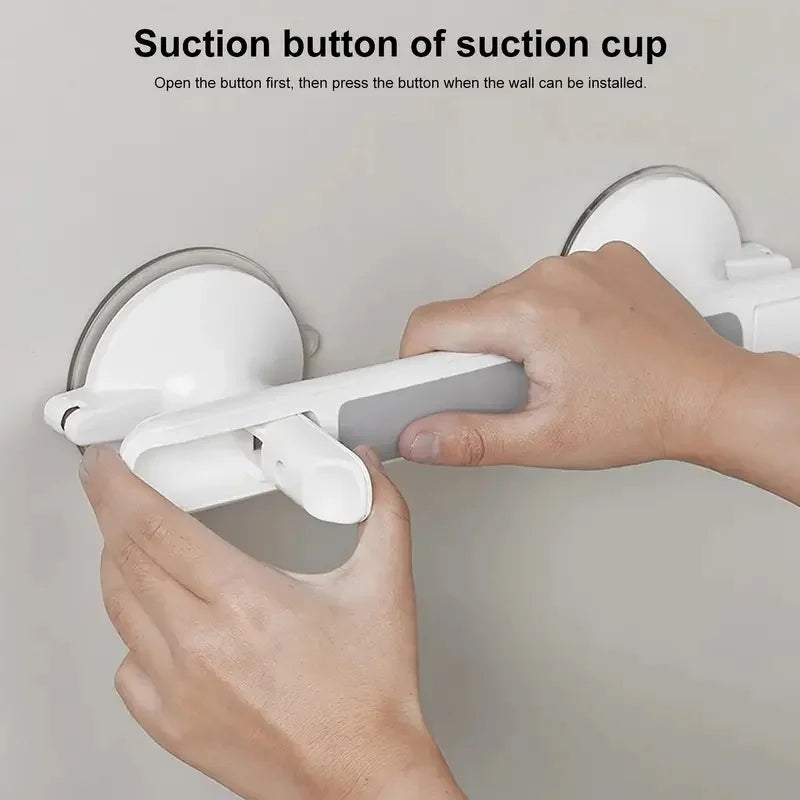 STABILINOVA – No Drill Grab Bar with Powerful Suction and Secure Hold