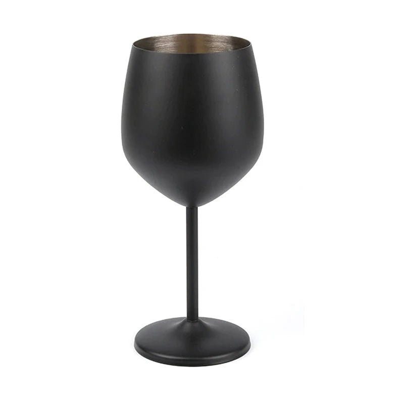 METALTOAST – Champagne Glass – Tall Steel Wine & Cocktail Goblet