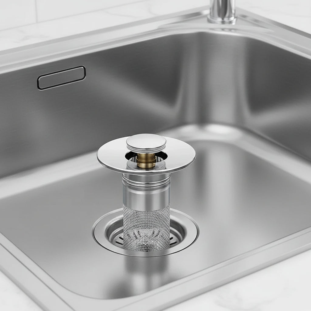 CLOGFREE – Drain Filter and Stopper for Bathroom Sink Protection