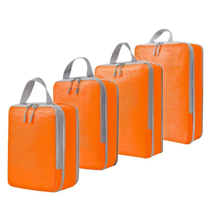 PACKCUBE – 4 Piece Compression Packing Cube Set for Organized Travel