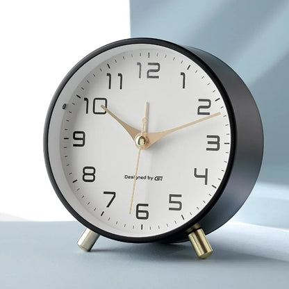 NORDLUX – Nordic Frosted Metal Digital Alarm Clock with Silent Design