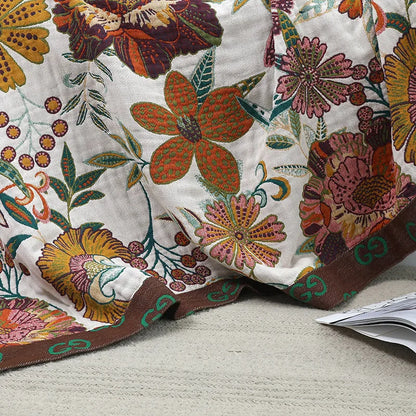 ROSEFIELD – Floral Gauze Blanket for Breathable Everyday Comfort