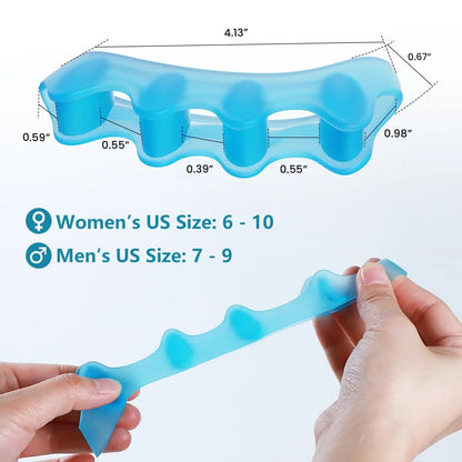 TOESPREAD – Silicone Toe Separators for Bunion & Toe Alignment Support