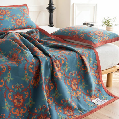 GARDENORA – Decorative Floral Blanket for Sofa, Bed, and Lounge Spaces