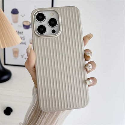 TITANGRID – Corrugated Shockproof Phone Case with Titanium Finish