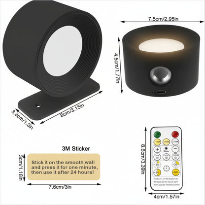 NORDILUX – Wireless Nordic wall lamp with remote control