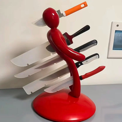 Sculptural Knife Organizer - Artistic Humanoid Design for Secure Storage 2