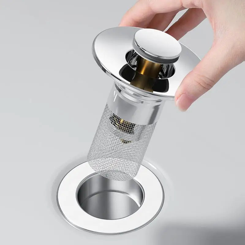 CLOGFREE – Drain Filter and Stopper for Bathroom Sink Protection