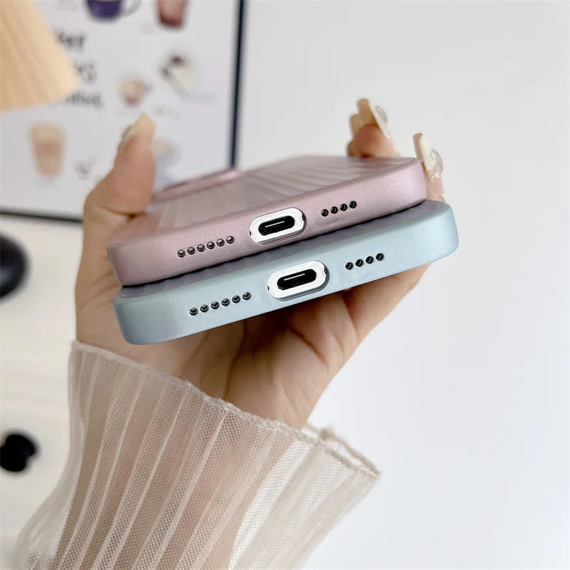TITANGRID – Corrugated Shockproof Phone Case with Titanium Finish