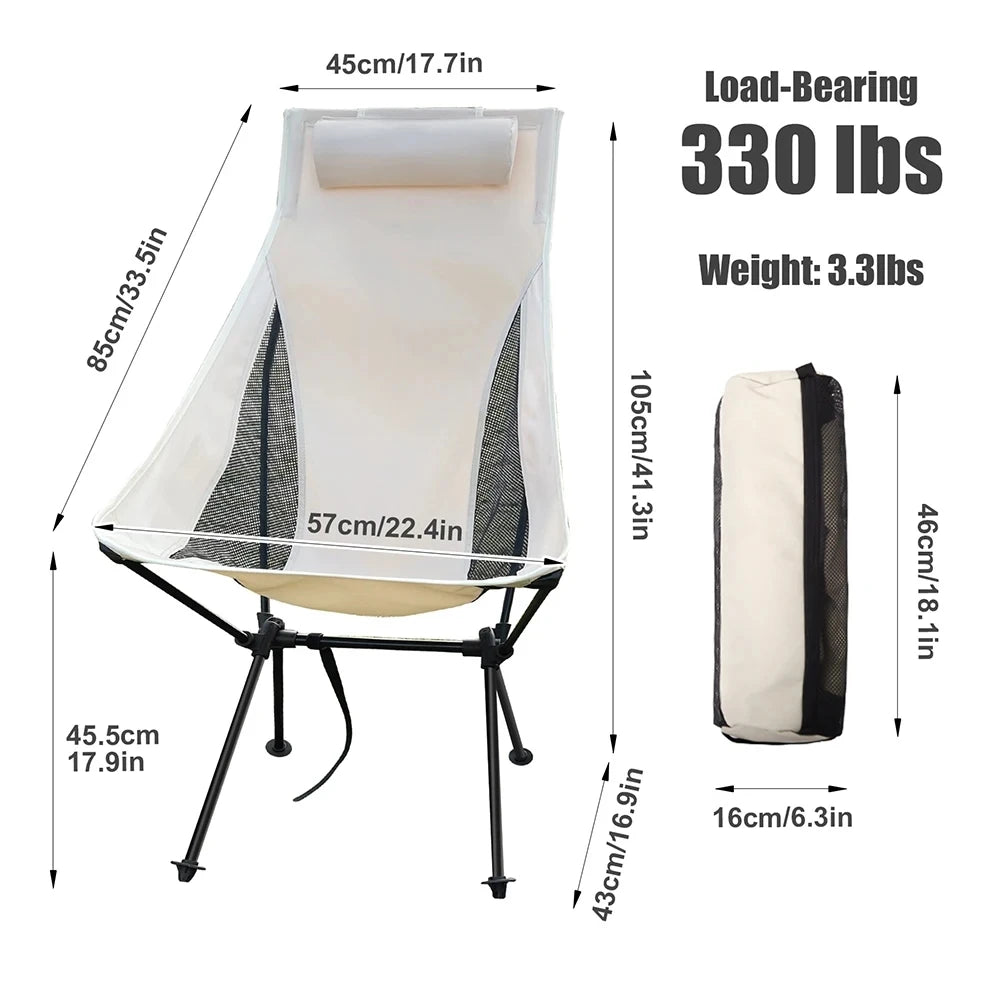 RELAXTREK – Folding Camping Chair for Comfortable Outdoor Hike Seating