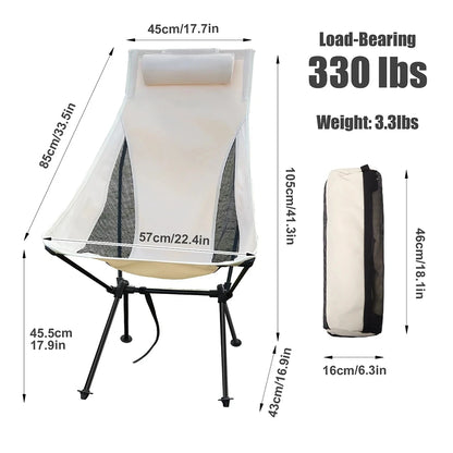 RELAXTREK – Folding Camping Chair for Comfortable Outdoor Hike Seating