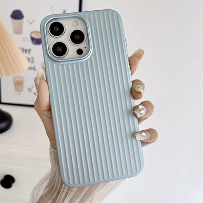 TITANGRID – Corrugated Shockproof Phone Case with Titanium Finish