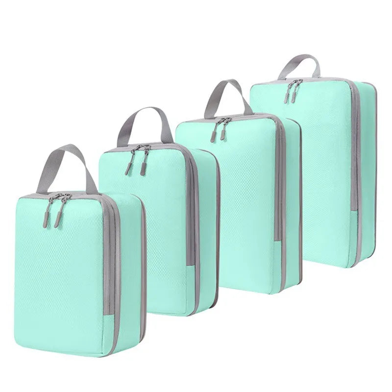 PACKCUBE – 4 Piece Compression Packing Cube Set for Organized Travel