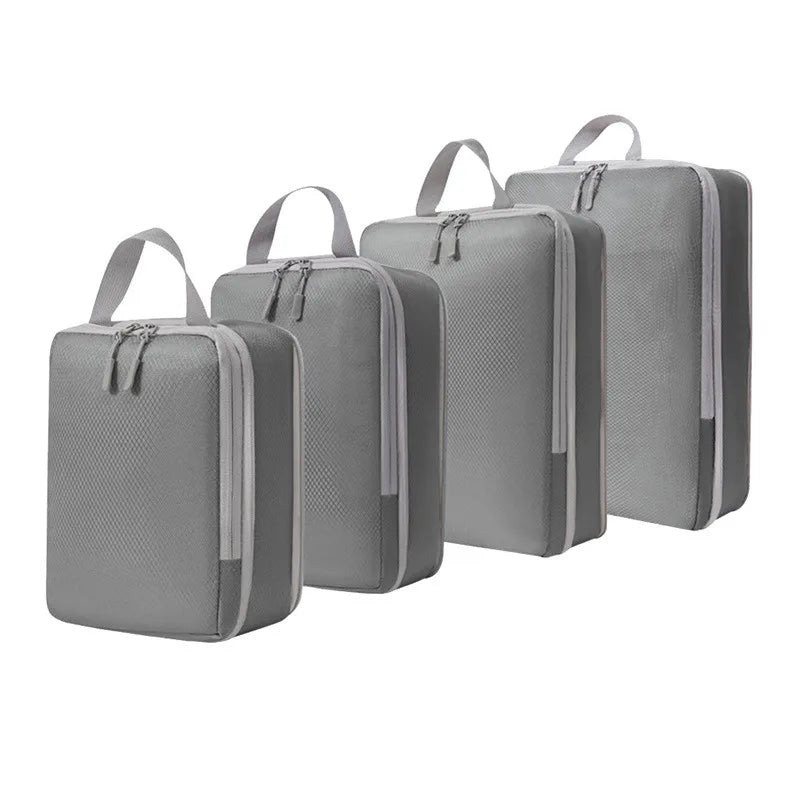 PACKCUBE – 4 Piece Compression Packing Cube Set for Organized Travel