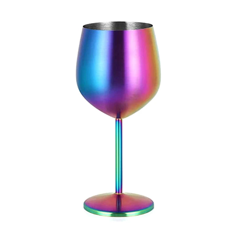 METALTOAST – Champagne Glass – Tall Steel Wine & Cocktail Goblet