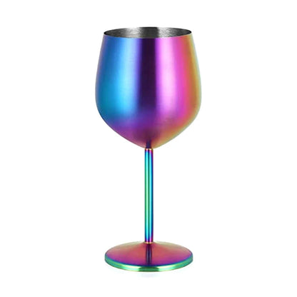 METALTOAST – Champagne Glass – Tall Steel Wine & Cocktail Goblet