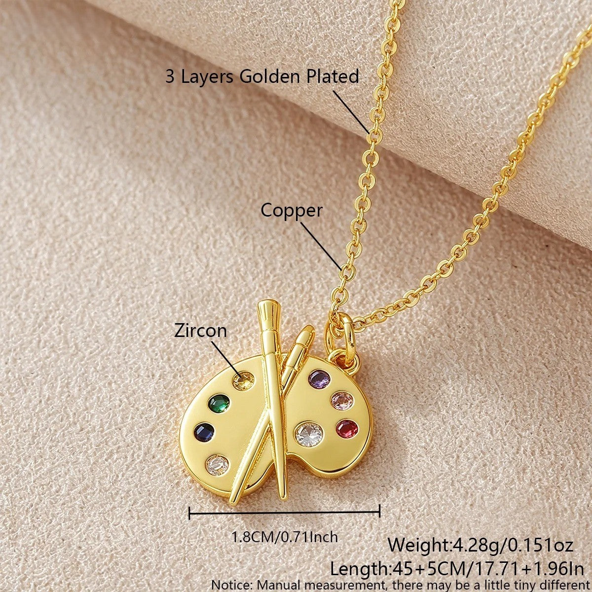 ARTELUNA – Gemstone Pendant Necklace for Creative Everyday Elegance