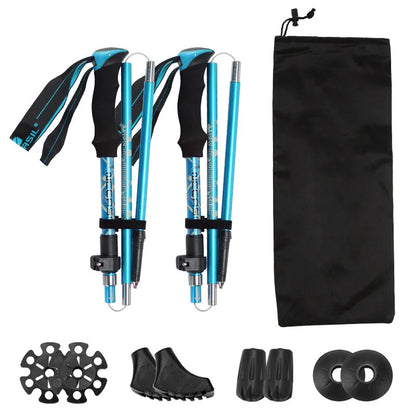 PEAKTREK – Ultralight Folding Trekking Poles for Hike and Hiking Adventures