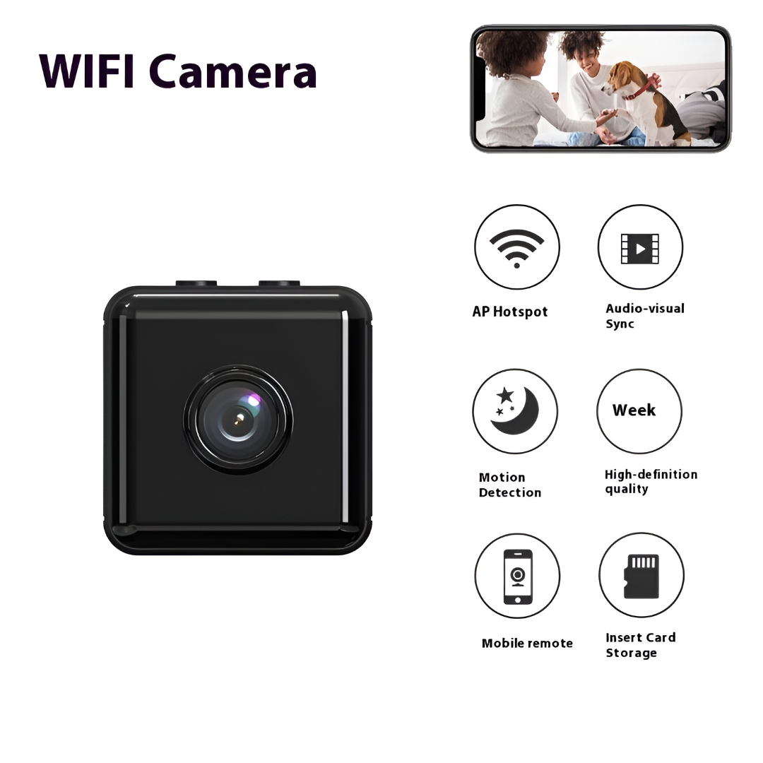 WATCHNEST – Mini WiFi Security Camera 1080P Indoor Monitoring