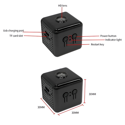 WATCHNEST – Mini WiFi Security Camera 1080P Indoor Monitoring